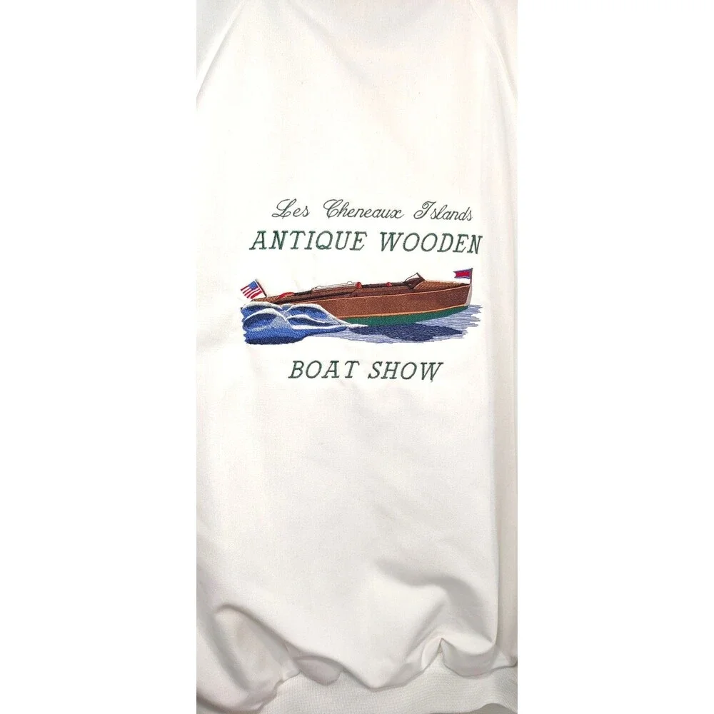 Vtg Hartwell Jacket Mens 2XL Les Cheneaux Islands Antique Boat Show 90s-Rare - Picture 6 of 6